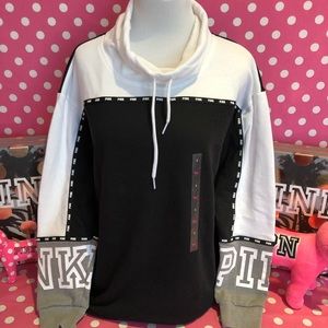 NWT VS PINK Cowl neck pullover